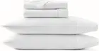 Signature Hemmed Sheet Set - King, White - Luxury 100% Organic Cotton - 1 Flat S