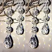 HOHIYA Christmas Artificial Tree Ball Drops Ornaments Home Party Decorations(Clearpack of 30)