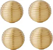 Brass Handles 4 Pack Shoe Cabinet Wardrobe Cabinet Brass Handle Furniture Drawer Handle-30 * 28Mm
