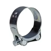 Heavy Duty T-Bolt Super Clamp - Mild Steel Chrome Hose OD