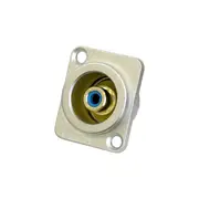 AMPHENOL PD3210 RCA D Shell Socket Blue Stylish Design RCA D SHELL SOCKET BLUE