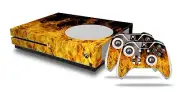 Skin XBOX One S Console Controller Open Fire