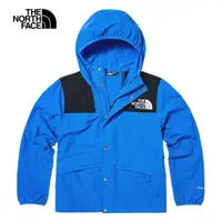 在飛比找momo購物網優惠-【The North Face 官方旗艦】北面兒童藍色防風防