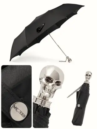 Alexander McQueen 骷髏頭 雨傘 折傘