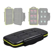 JJC MC-SDMSD24 Ruggard SD Card Case, Micro SD Card Case, Water-Resistant Case...