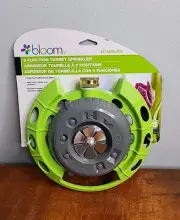 Garden Bloom 9 Function Metal Turret Sprinkler Green 71562BLPDQ Brand New