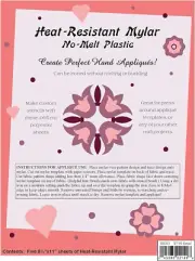 Heat Resistant Mylar Template Sheet