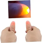 Kisangel Flashing Thumb Finger Lamp Random Light Up Thumb Lights for Parties Fun Performance Easy to Use Comfortable Design for Friends Random Color