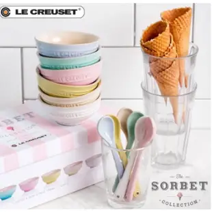 Le Creuset 180ml 6入 陶瓷碗 Sorbet Collection 飯碗 湯碗 雪酪 陶瓷 附禮盒 器皿
