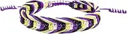 [Zigvert] Handmade Non-Binary Colors Bracelet, Non-Binary Pride Proud Love, Tibetan Wrist Wrap Bracelet, LGBTQIA + Non-Binary Stuff - Adjustable Non-Binary Thread for Him Or Her, 棉, no gemstone
