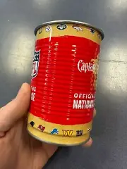 Licensed NFL Captain Morgan AD empty card tin can man cave
