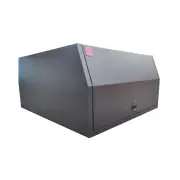 1600mm Black Flat Plate Aluminium Canopy