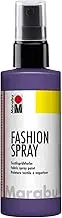Marabu 17190050037 Fashion Spray Plum 100 ml Textile Spray Paint with Pump Atomiser for Light Textiles Soft Grip Easy Fix Washable up to 40 °C Great Effects on Fabric