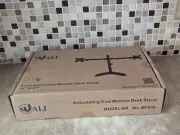WALI MF002 DUAL MONITOR FREE DESK STAND MOUNT OT-33