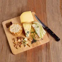 在飛比找momo購物網優惠-【Premier】木製輕食盤+起司刀(起司盤)