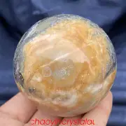 0.83LB Natural amazonite ball quartz crystal sphere 65mm reiki healing XQ920