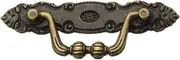 4 Pcs Antique Furniture Handles, Green Bronzed Vintage Drawer Pull Handle Zinc Alloy Retro Decorative Furniture Handles Door Knobs for Cabinets, Dressers, Wooden Boxes
