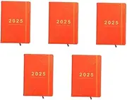 TOVINANNA 5pcs Stylish Monthly Planner 2025 Portable Scheduler Planner Writing Book for Office and School