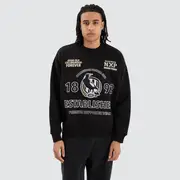 [Nena and Pasadena AFL] Collingwood Magpies AFL Box Fit Sweater Jet Black