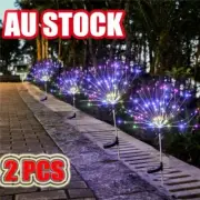 2X Fireworks 120 LED Fairy String Lights Starburst Solar Xmas Garden Night LamVH