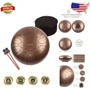 Premium 12" Steel Tongue Drum - 11 Notes for Meditation, Yoga & Sound Healing