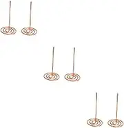 Operitacx 3sets Bill Holder Fork Menu Summons Metal Needle Folder for Receipts Office Home 2pcs*3