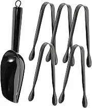 Mikinona 1Set Multi Function Stainless Steel Ice Scoop and Tongs Ergonomic Storage for Ice Flour and Grain Handling Scoop Tongs
