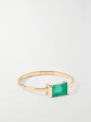 [Melissa Joy Manning] Melissa Joy Manning - 14-karat Recycled Gold Emerald Ring - 7 7 Gold