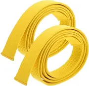 [Baluue] Flexible Karate Belt Cotton Waist Band Taekwondo Belt for Training Set of 2
