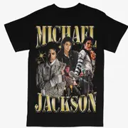 Michael Jackson Tee Shirt King of Pop RIP Rap Style Music Artist T-shirt