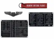 GROUPING- Private Pilot, Wings, Placard, Checklist & Streamer, Aviation GRP-0104