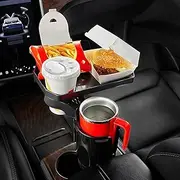 JOYTUTUS Car Cup Holder Expander, Automotive Cup Attachable Tray with 360° Rotation,Large Cup Holder Adapt Most Regular Cups with 500-1000 ML, fit in 7-9 CM Car Holder