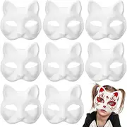 Masquerade Mask Fun Mask Face Masks 15pcs Blank Masks to Decorate Diy Eye Mask Paintable Paper Mask White Half Face Masks Masquerade White Masks for Mardi Gras Cosplay Dance