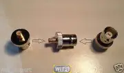 GOLD PLATED MCX MALE TO BNC FEMALE CONNECTOR ADAPTER COAX CABLE ANTENNA USA
