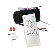 Frequency Conversion Ceiling Fan Remote Control Kit Light High Voltage 6-Speed Remote Receiver Controller BlackWhite