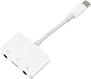 OSOLADY C Sound Adapter Portable USB Adapter for Laptops Phones Compact Design with Headphone Support Wire Control Function Present for Friends