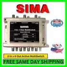 Sima Splitter Cable Multiswitch For TV Antenna 3-In 4-Out Satellite Amplifier