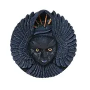 Pacific Giftware PT Nighthawk Goddess Resin Figurine Wall Plaque