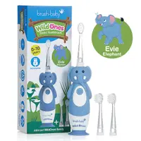 在飛比找PChome24h購物優惠-英國brush-baby充電式聲波電動牙刷(0-10歲/大象