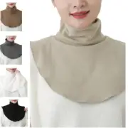 Women Men Detachable Fake Mock Collar Neckline Dickey False Neck Bib Turtleneck