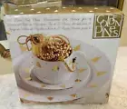 Golden Pines Tienshan 12 Piece Set 4 Dinner Plates Cups & Saucers NEW open Box!