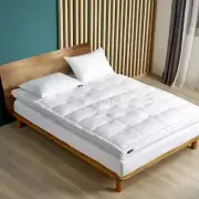Serta Mattress Toppers Twin Hypoallergenic Featherbed Fiber Medium Soft White