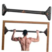 : Strength Training Chin up Bar without Screws - Adjustable 29.5'' Pull Up Bar