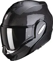 Scorpion EXO-Tech Evo Carbon Solid, modular helmet , color: Black , size: XS