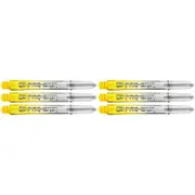 18pc Target Pro Grip Vision Polycarbonate Dart Shaft Medium - Yellow