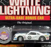 Johnny Lightning CHASE 75 1975 Ford Mustang Cobra II Racer WHITE LIGHTNING Car G