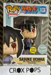 RARE Sasuke UCHIHA GLOW FE 1436 Funko Pop Vinyl New in Mint Box + Protector
