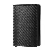 NNEOBA Carbon Fiber RFID Slim Wallet for Men