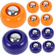 FELTECHELECTR 20pcs Shuffleboard Accessories Mini Curling Balls Bowling Pins Tabletop Game Pp Material Versatile for Indoor/Enhance Your Sports Experience