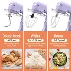 3-IN-1 Electric Stand Mixer, 660W 10-Speed With Pulse Button, Attachments inclu